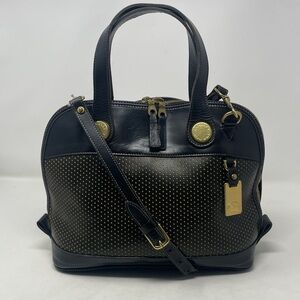 Vintage Dooney & Bourke Cabriolet Dot Leather Satchel🖤